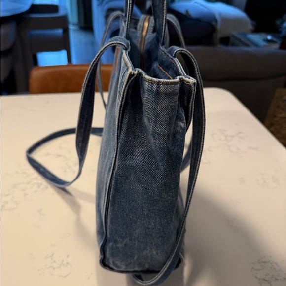 Telfar Medium Denim Tote Bag - Picture 8 of 12